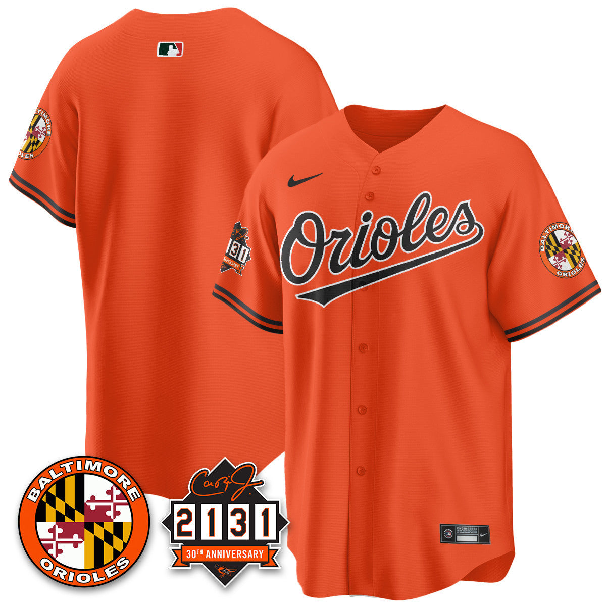 Men's Baltimore Orioles "30th Anniversary of 2131" Limited Jersey - All Stitched