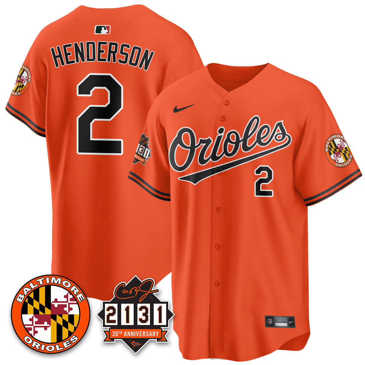 Men's Baltimore Orioles "30th Anniversary of 2131" Limited Jersey - All Stitched