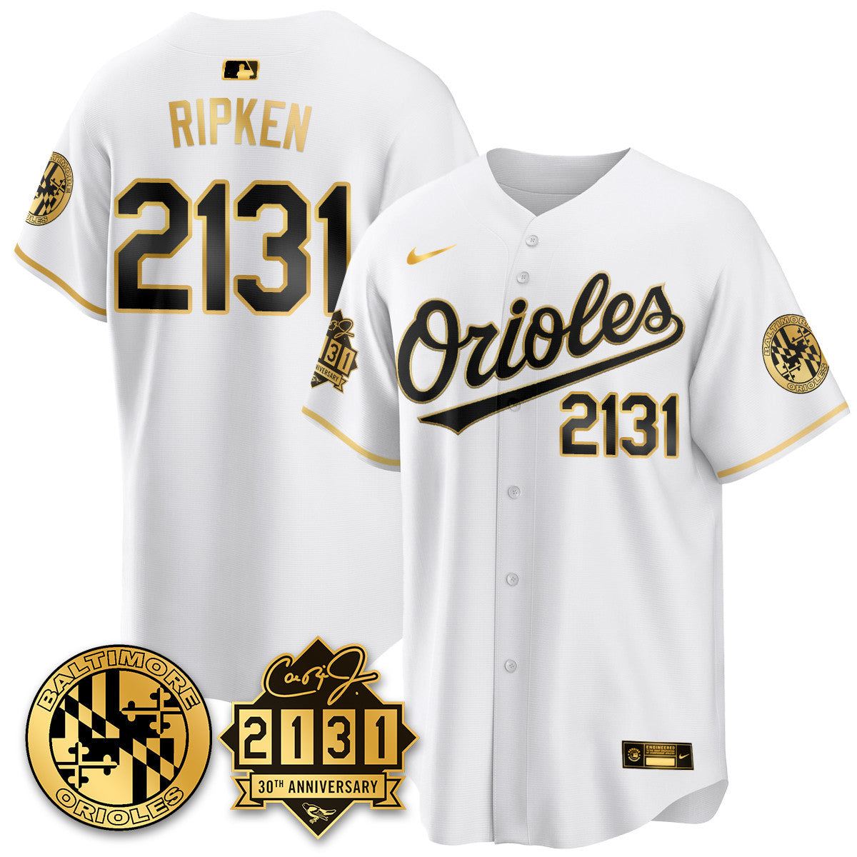 Men's Baltimore Orioles "30th Anniversary of 2131" Limited Jersey - All Stitched