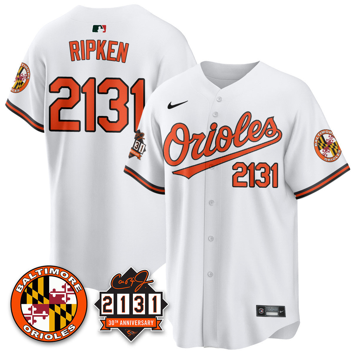 Men's Baltimore Orioles "30th Anniversary of 2131" Limited Jersey - All Stitched