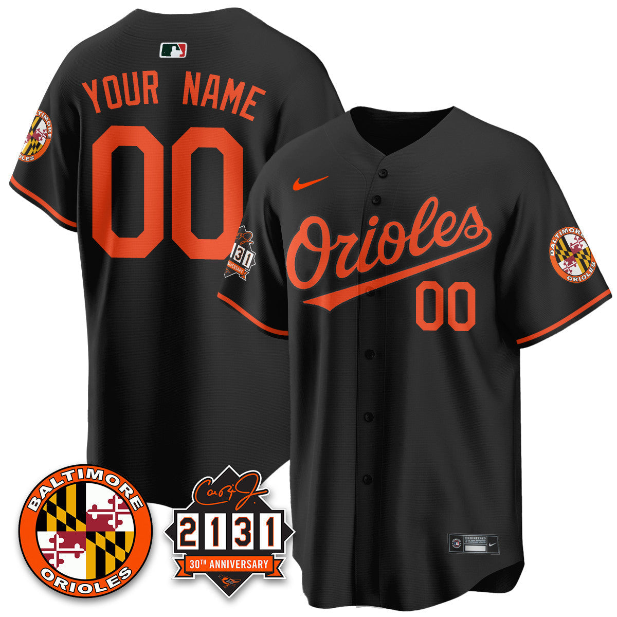 Custom Baltimore Orioles "30th Anniversary of 2131" Limited Jersey - All Stitched