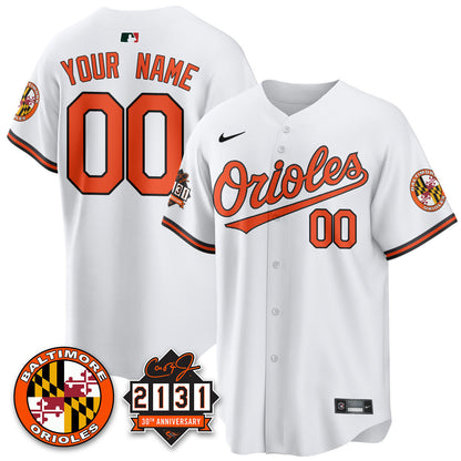 Custom Baltimore Orioles "30th Anniversary of 2131" Limited Jersey - All Stitched