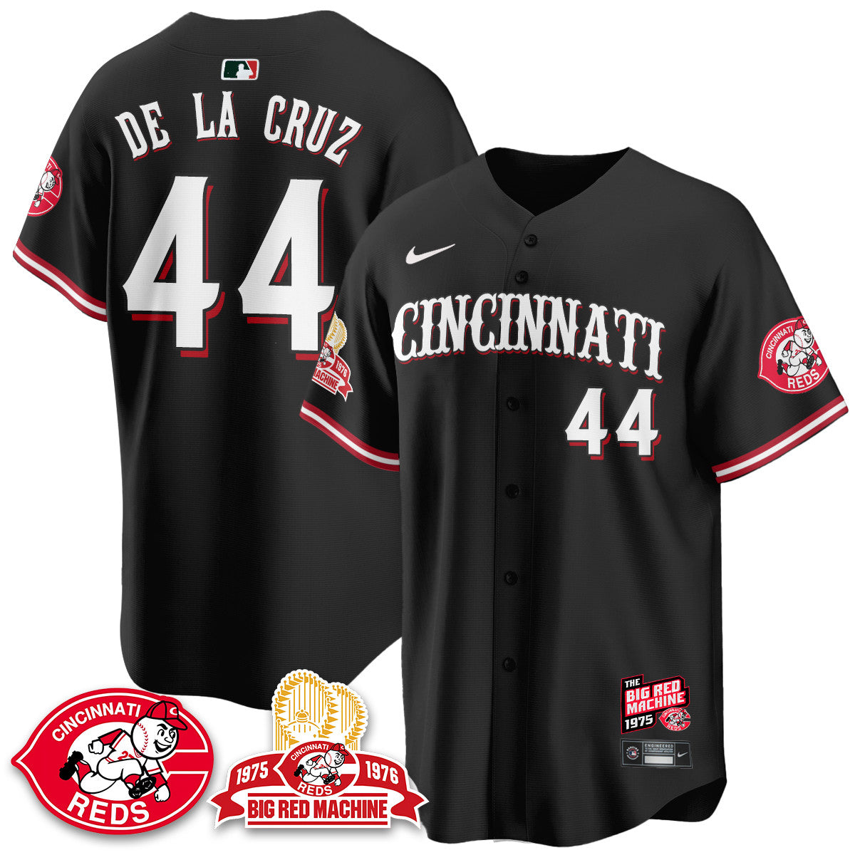 Men's Cincinnati Reds Big Red Machine 50th Anniversary Jersey - All Stitched