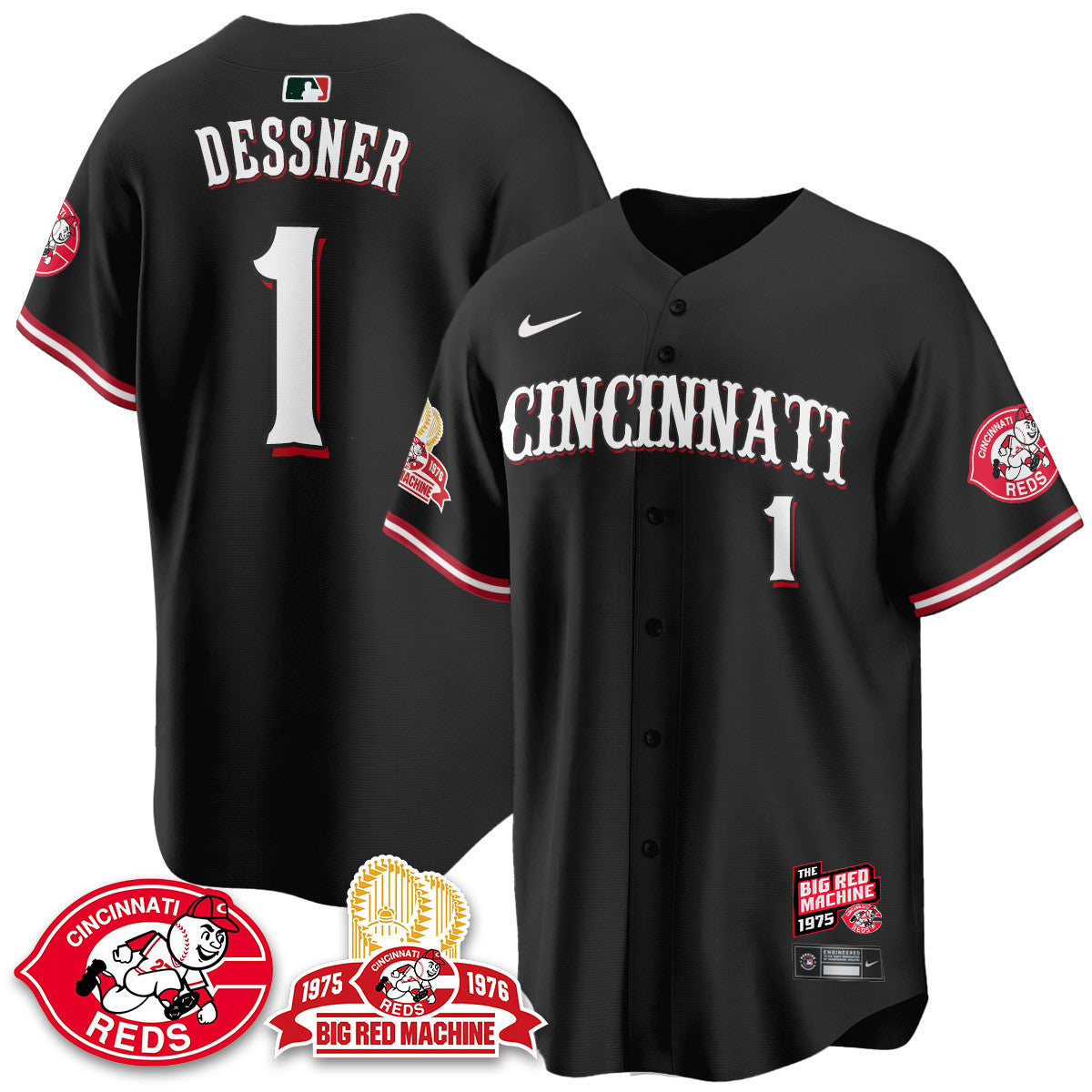 Men's Cincinnati Reds Big Red Machine 50th Anniversary Jersey - All Stitched