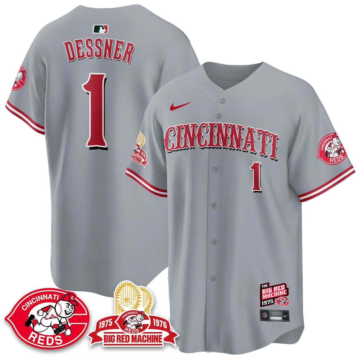 Men's Cincinnati Reds Big Red Machine 50th Anniversary Jersey - All Stitched