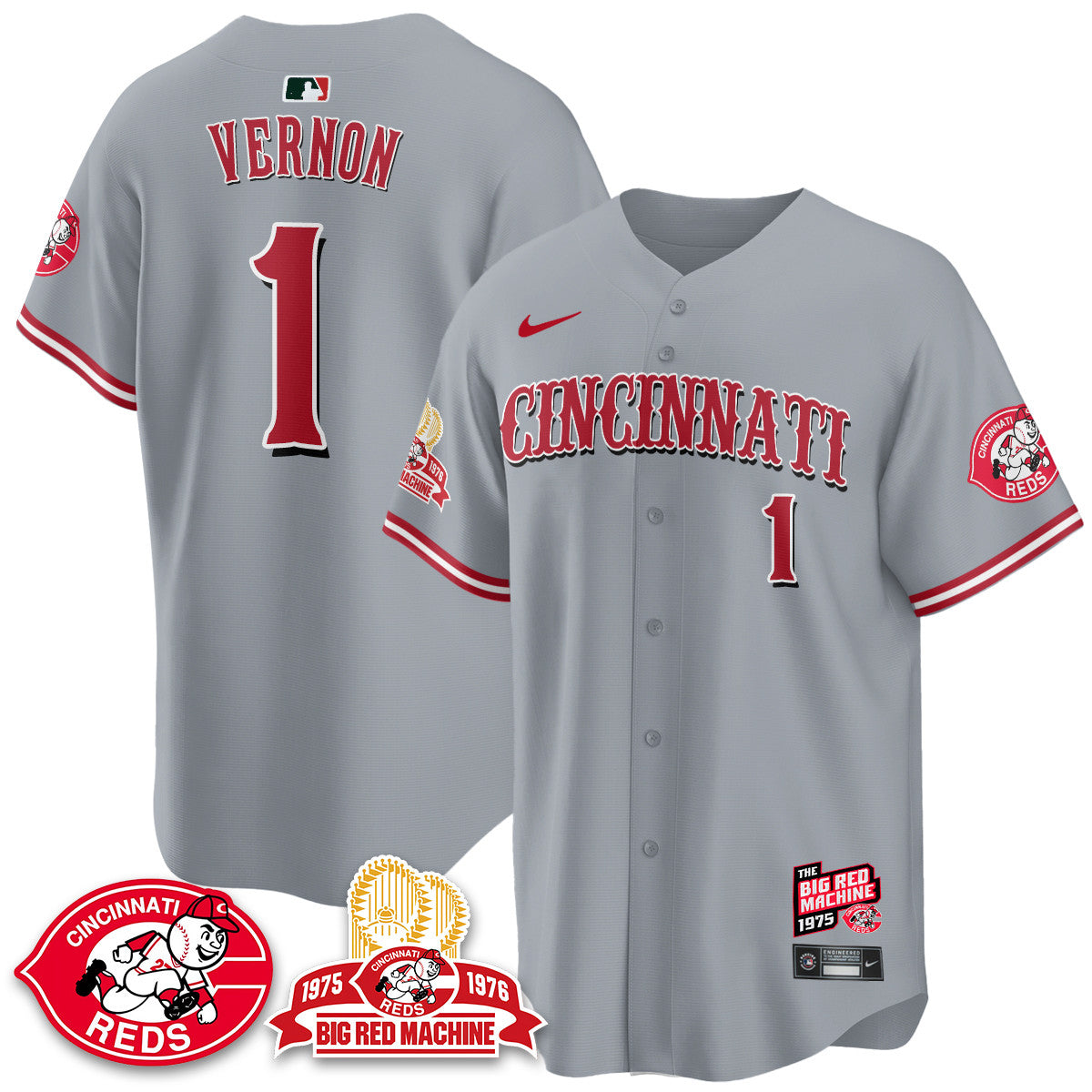 Men's Cincinnati Reds Big Red Machine 50th Anniversary Jersey - All Stitched