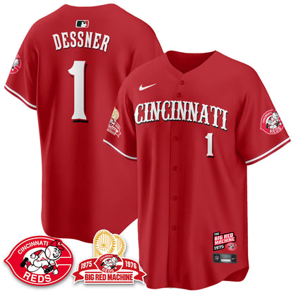 Men's Cincinnati Reds Big Red Machine 50th Anniversary Jersey - All Stitched