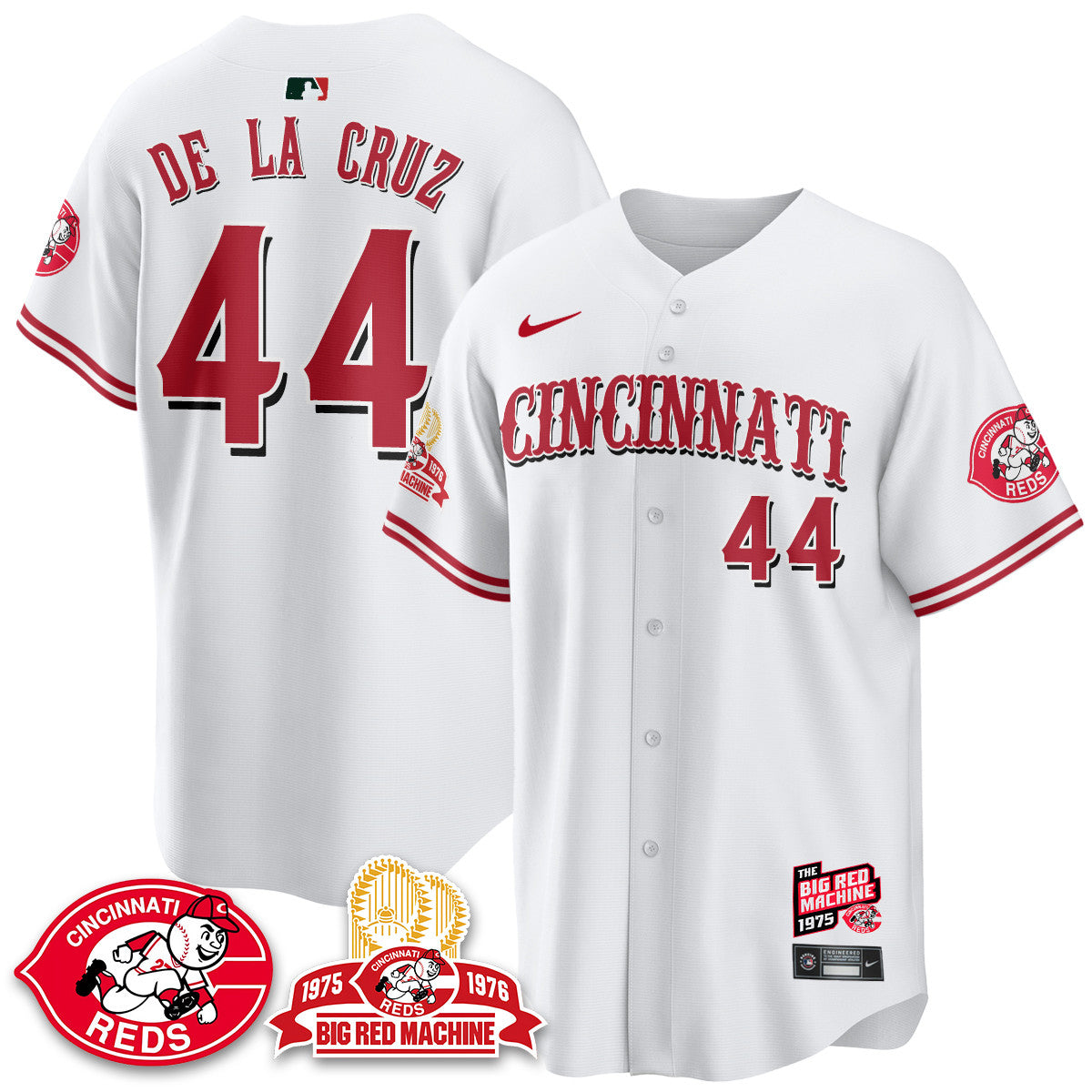 Men's Cincinnati Reds Big Red Machine 50th Anniversary Jersey - All Stitched
