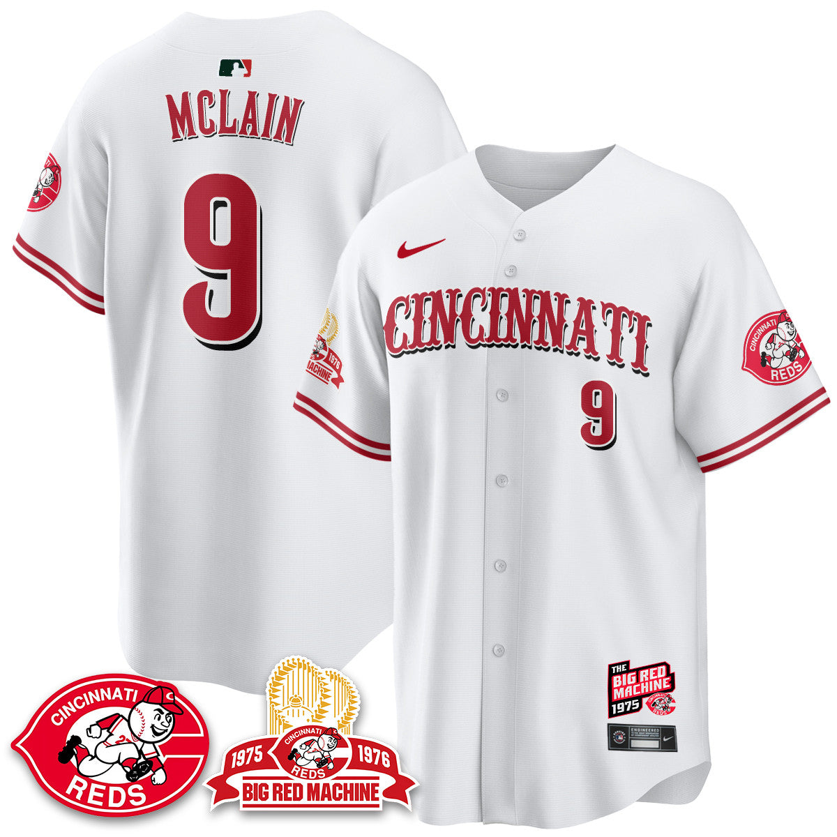 CIN Big Red Machine 50th Anniversary Jersey - All Stitched