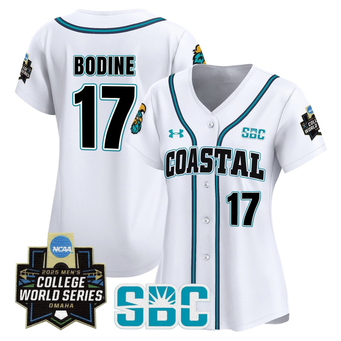 Women's Coastal Carolina Chanticleers 2025 World Series Vapor Premier Limited Jersey - All Stitched