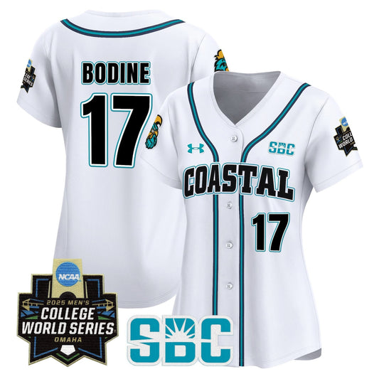 Women's Coastal Carolina Chanticleers 2025 World Series Vapor Premier Limited Jersey - All Stitched