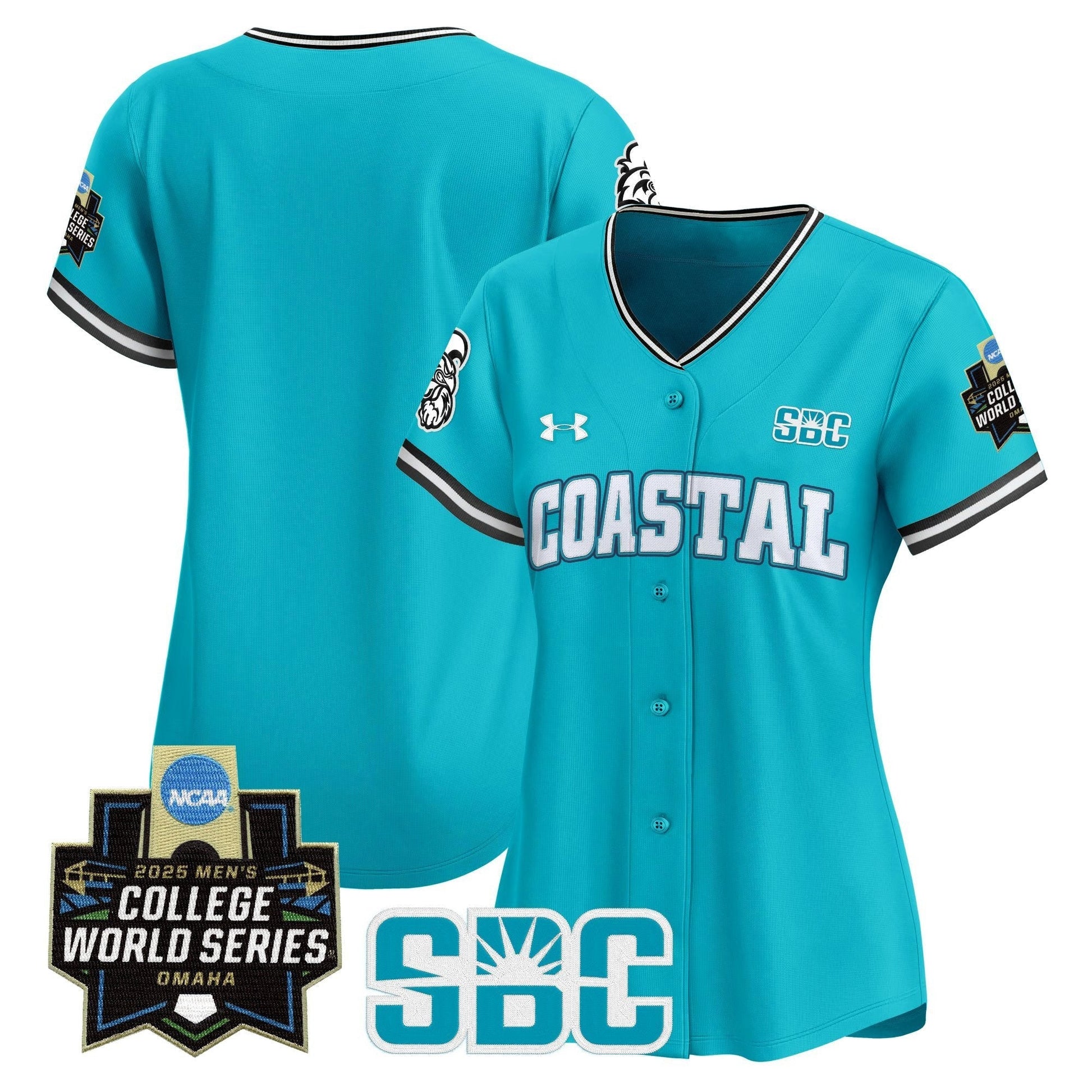 Women's Coastal Carolina Chanticleers 2025 World Series Vapor Premier Limited Jersey - All Stitched