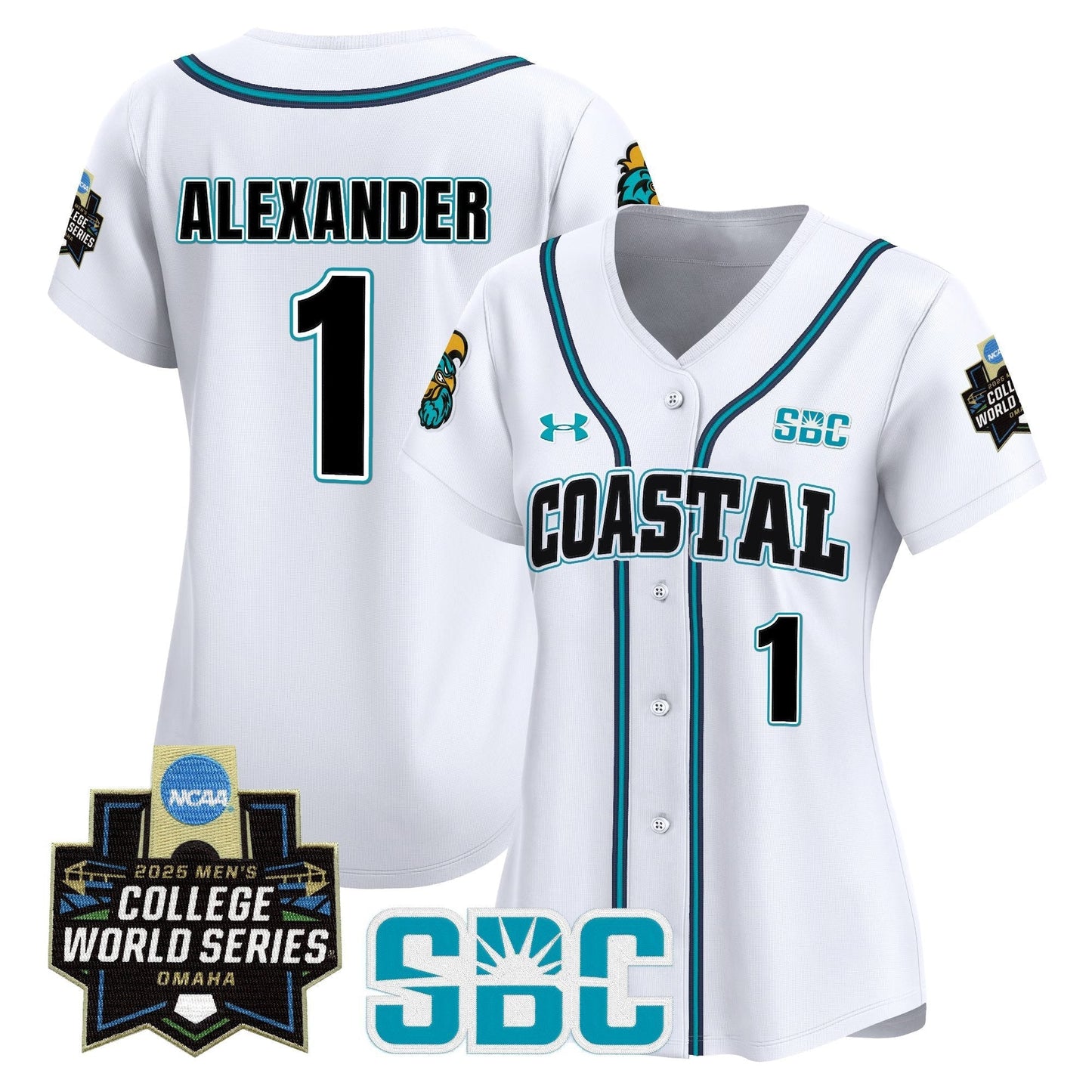 Women's Coastal Carolina Chanticleers 2025 World Series Vapor Premier Limited Jersey - All Stitched