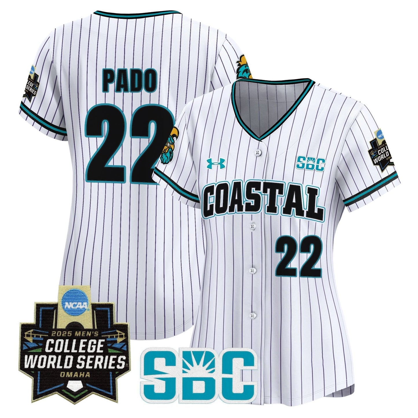 Women's Coastal Carolina Chanticleers 2025 World Series Vapor Premier Limited Jersey - All Stitched