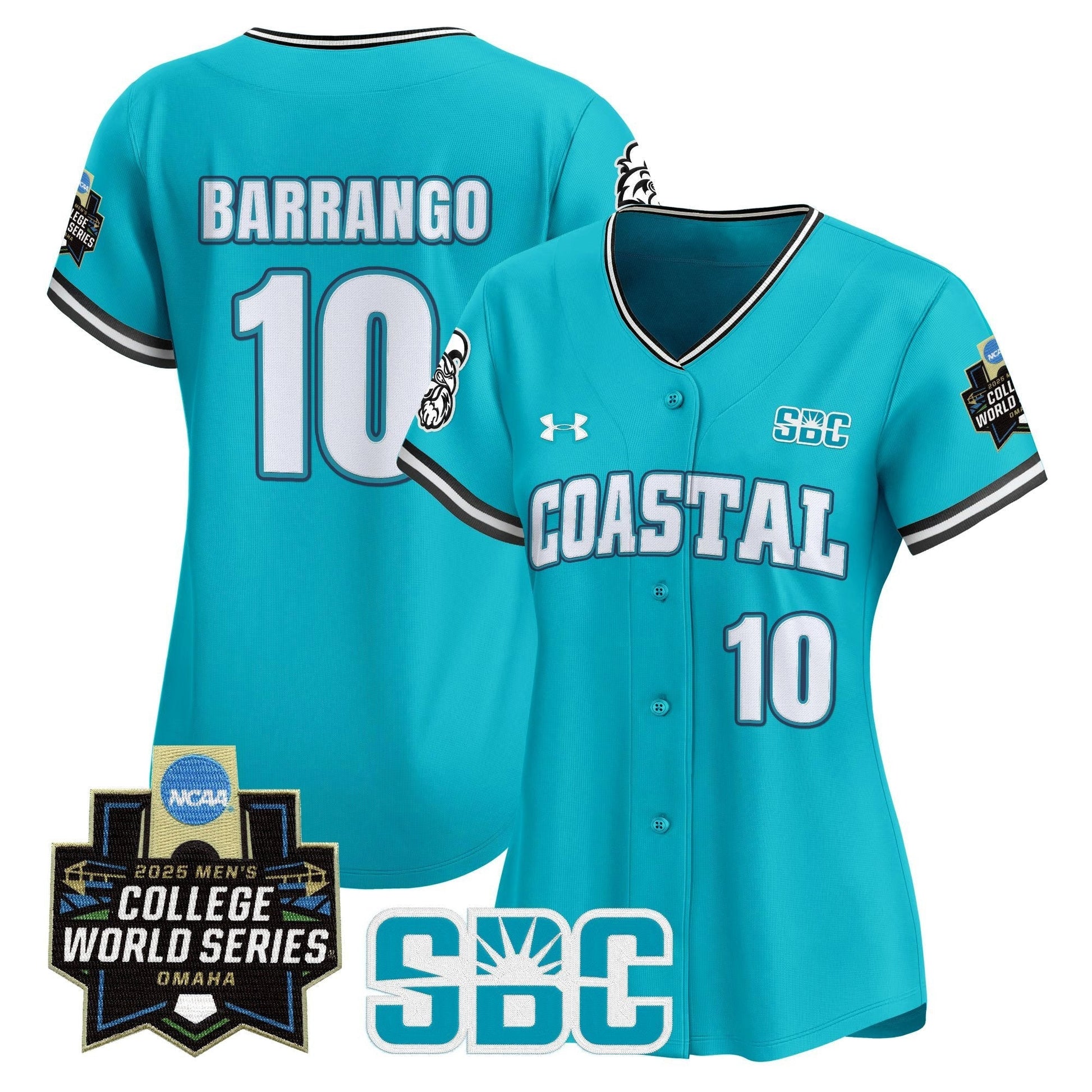 Women's Coastal Carolina Chanticleers 2025 World Series Vapor Premier Limited Jersey - All Stitched