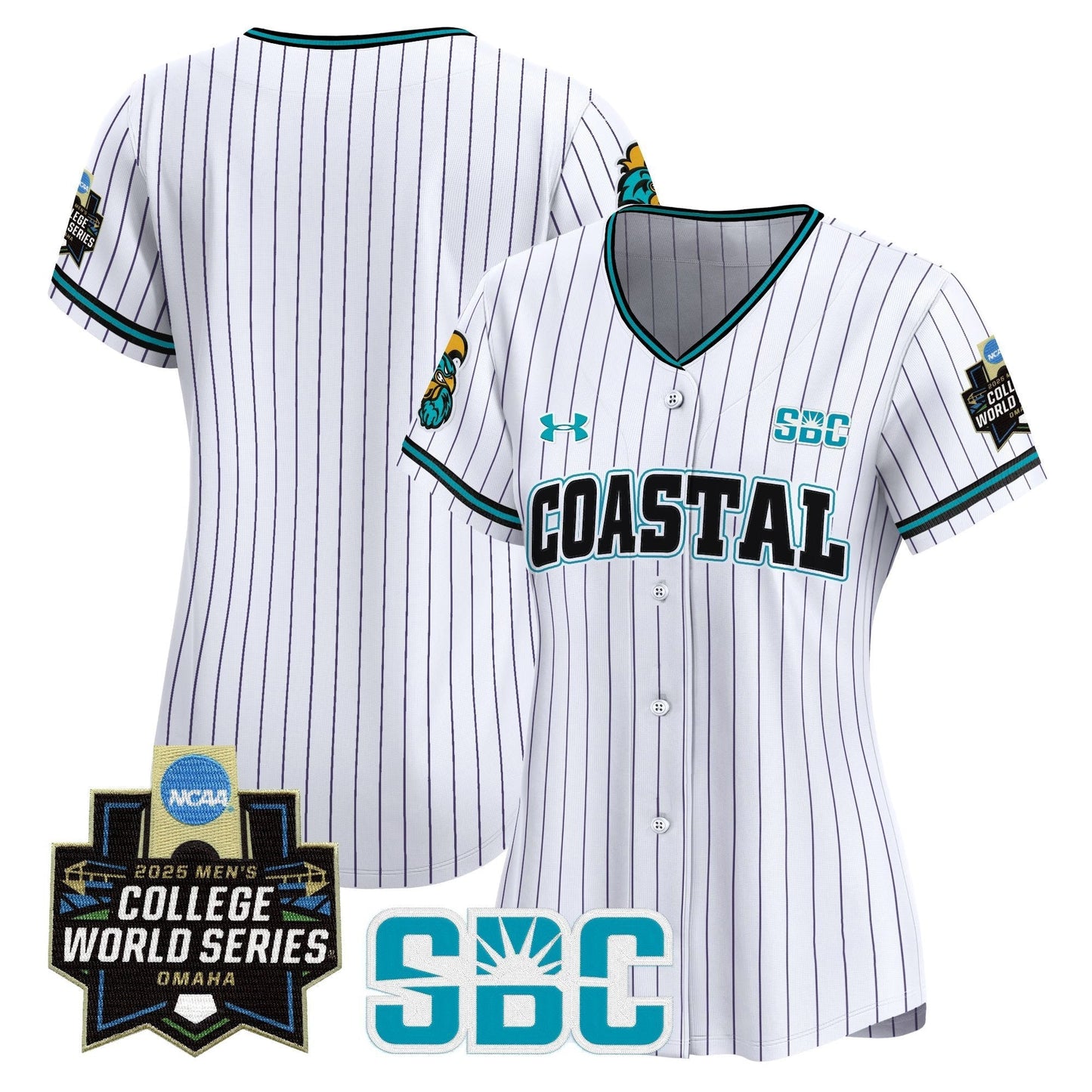 Women's Coastal Carolina Chanticleers 2025 World Series Vapor Premier Limited Jersey - All Stitched