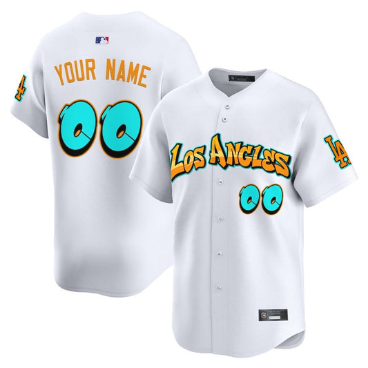 Los Angeles Dodgers 'Graffiti Street Style Edition' Vapor Premier Limited Custom Jersey - All Stitched