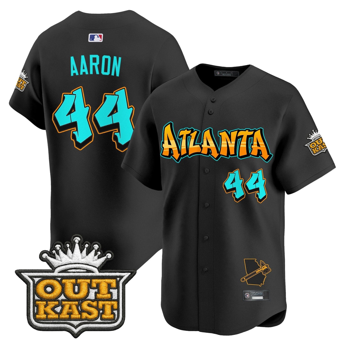 Men's Atlanta Braves 'Graffiti A-Town Edition' Vapor Premier Limited Jersey - All Stitched