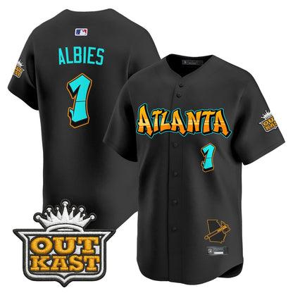 Men's Atlanta Braves 'Graffiti A-Town Edition' Vapor Premier Limited Jersey - All Stitched