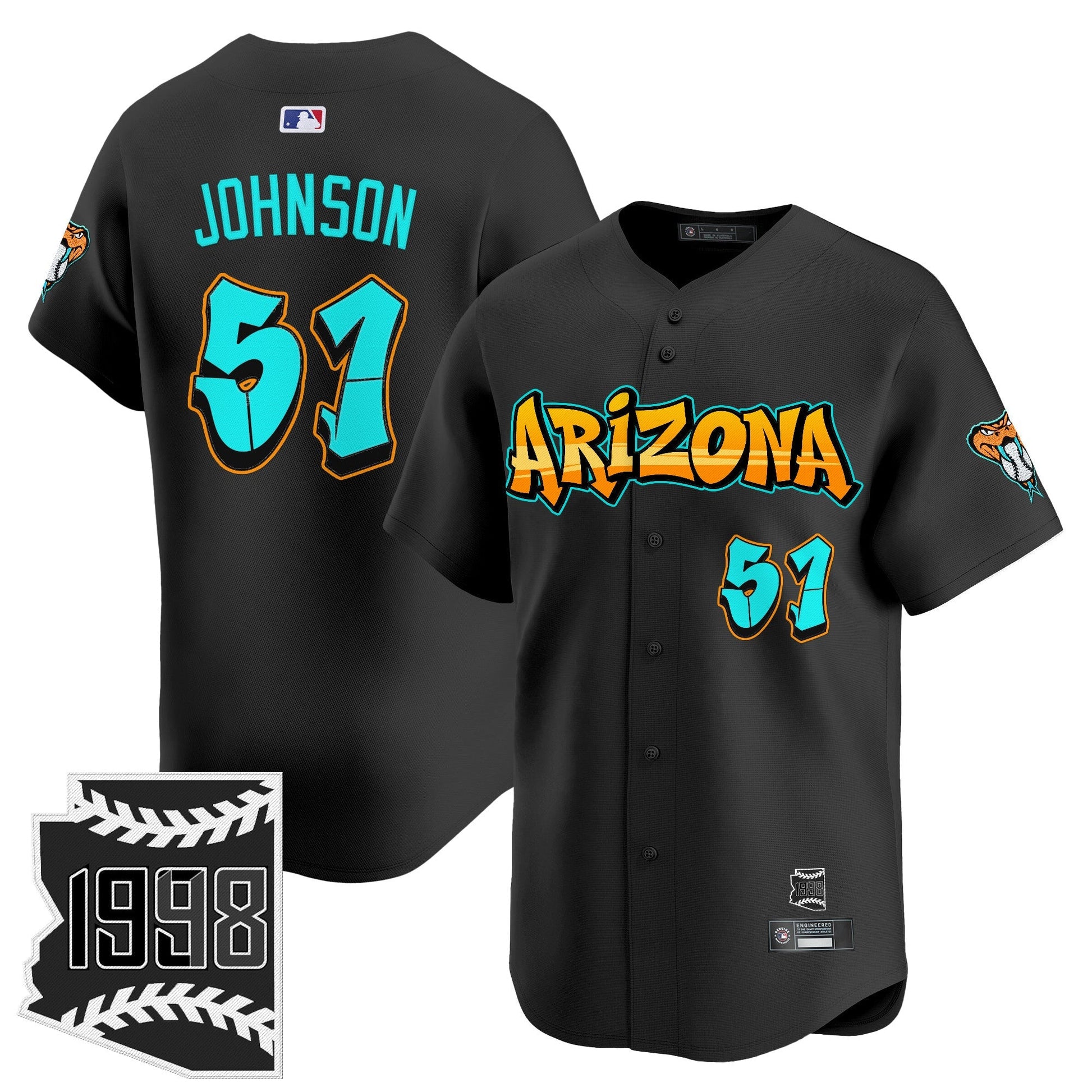 Men's Arizona Diamondbacks 'Graffiti Desert Ink Edition' Vapor Premier Limited Jersey - All Stitched