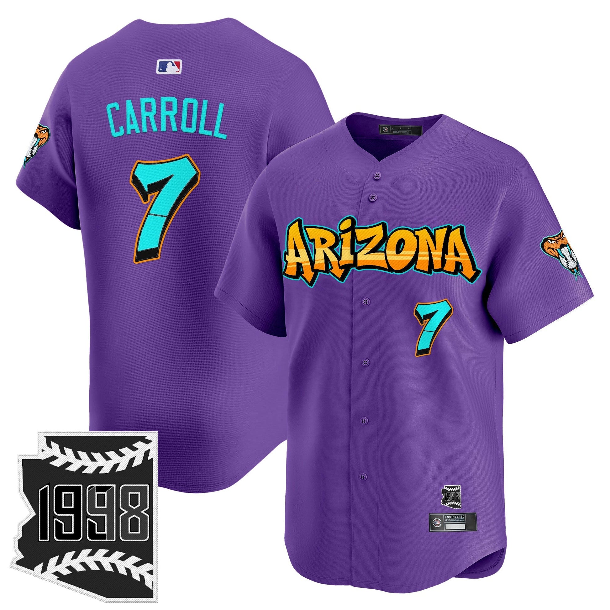 Men's Arizona Diamondbacks 'Graffiti Desert Ink Edition' Vapor Premier Limited Jersey - All Stitched