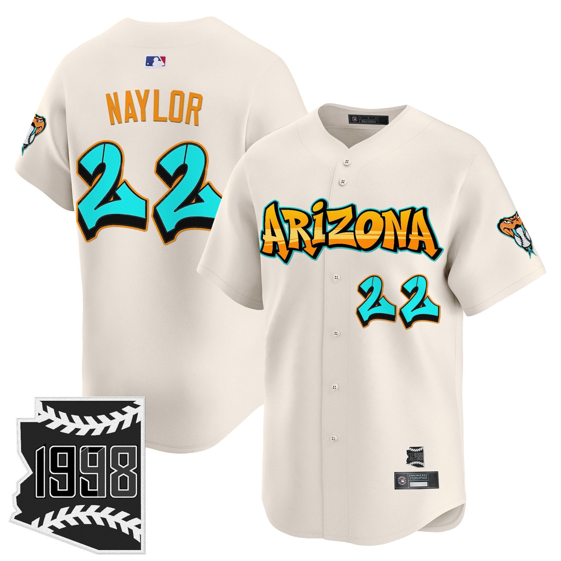 Men's Arizona Diamondbacks 'Graffiti Desert Ink Edition' Vapor Premier Limited Jersey - All Stitched