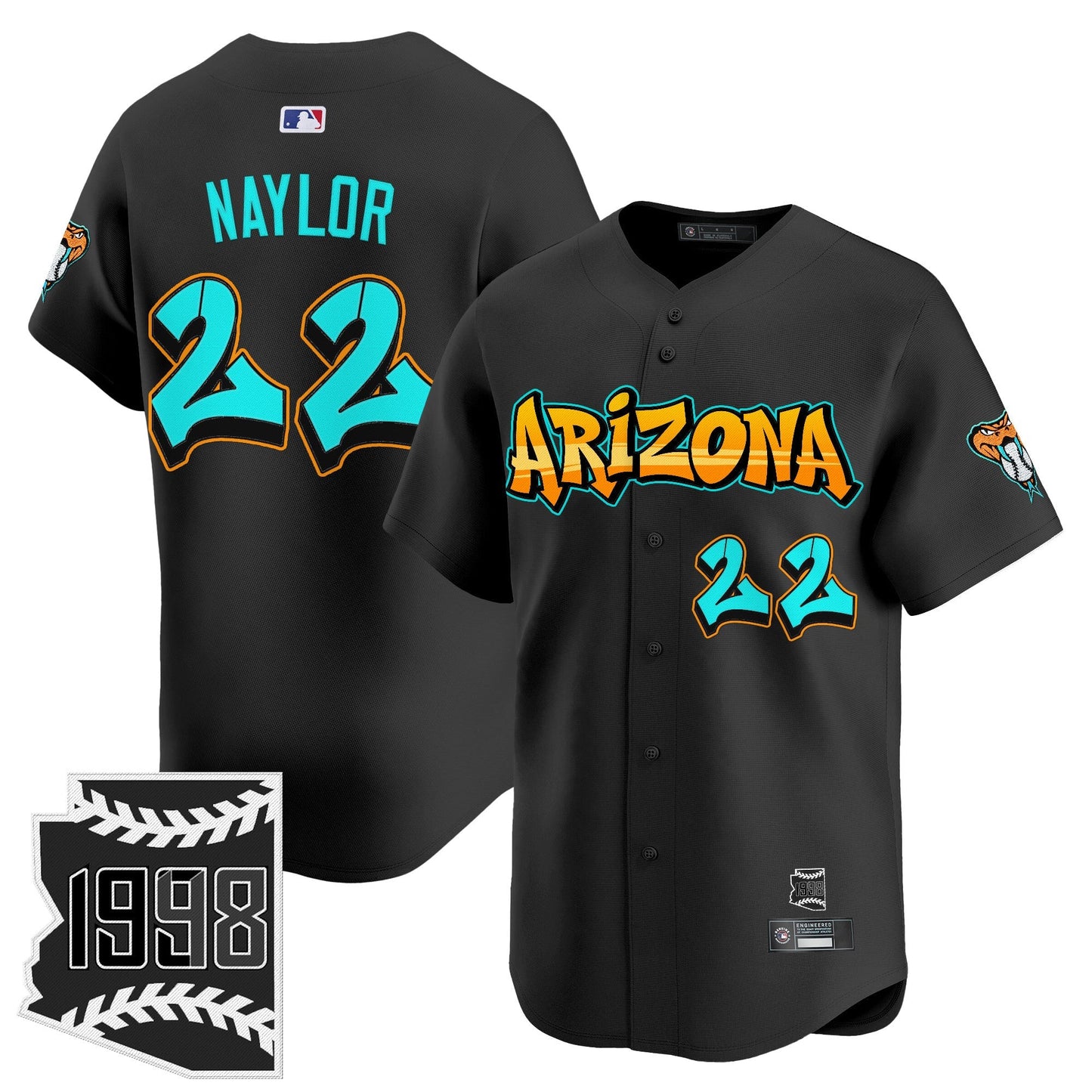 Men's Arizona Diamondbacks 'Graffiti Desert Ink Edition' Vapor Premier Limited Jersey - All Stitched