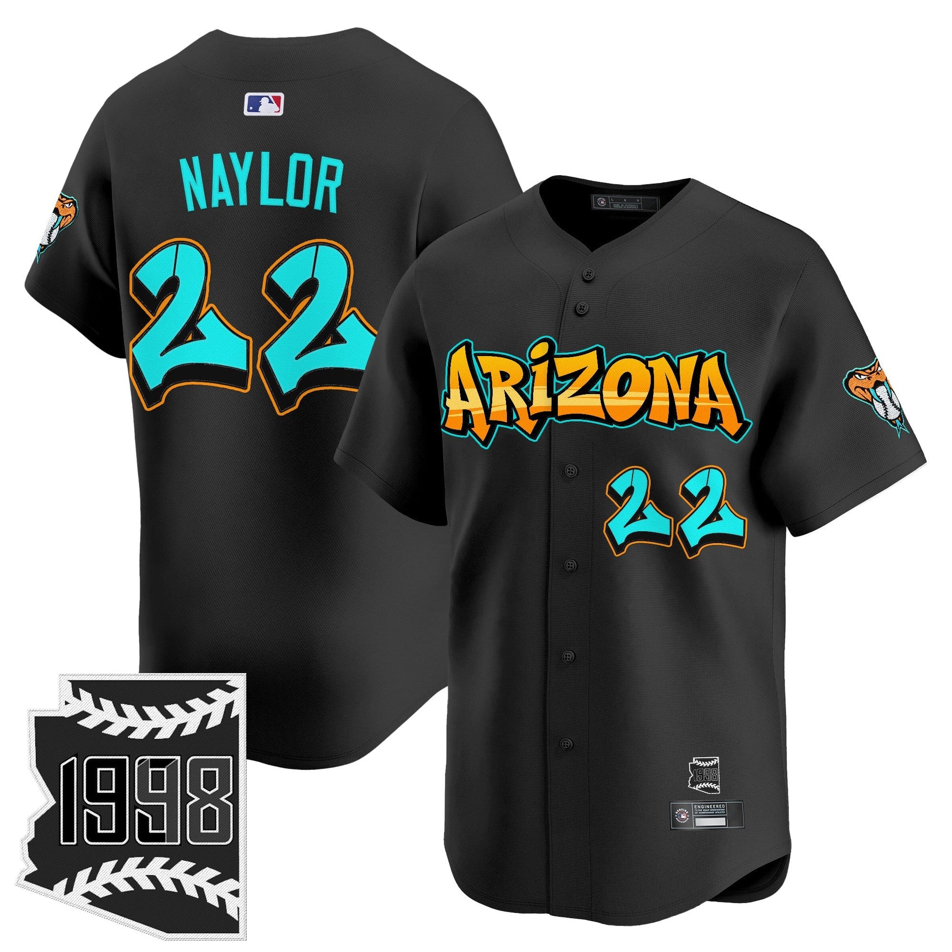 Men's Arizona Diamondbacks 'Graffiti Desert Ink Edition' Vapor Premier Limited Jersey - All Stitched