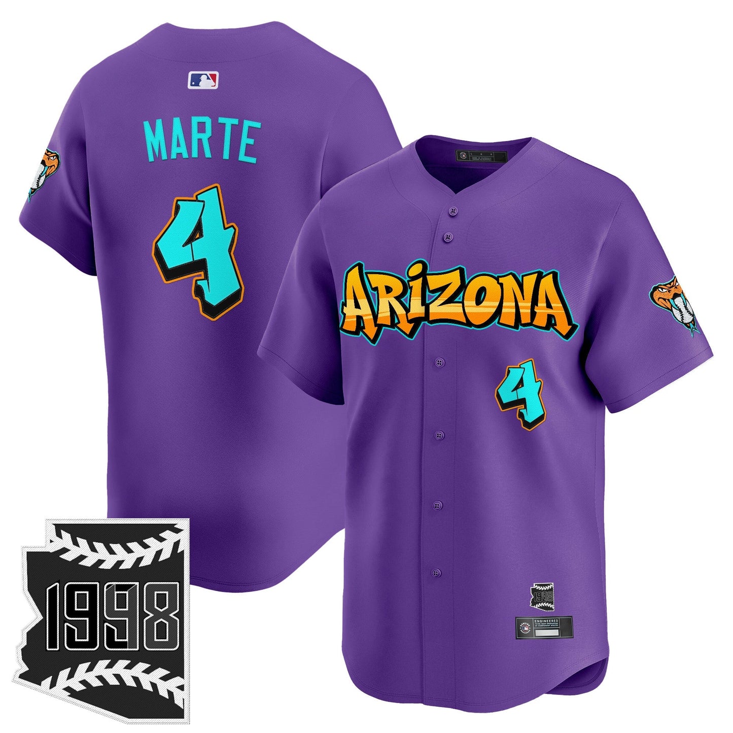 Men's Arizona Diamondbacks 'Graffiti Desert Ink Edition' Vapor Premier Limited Jersey - All Stitched