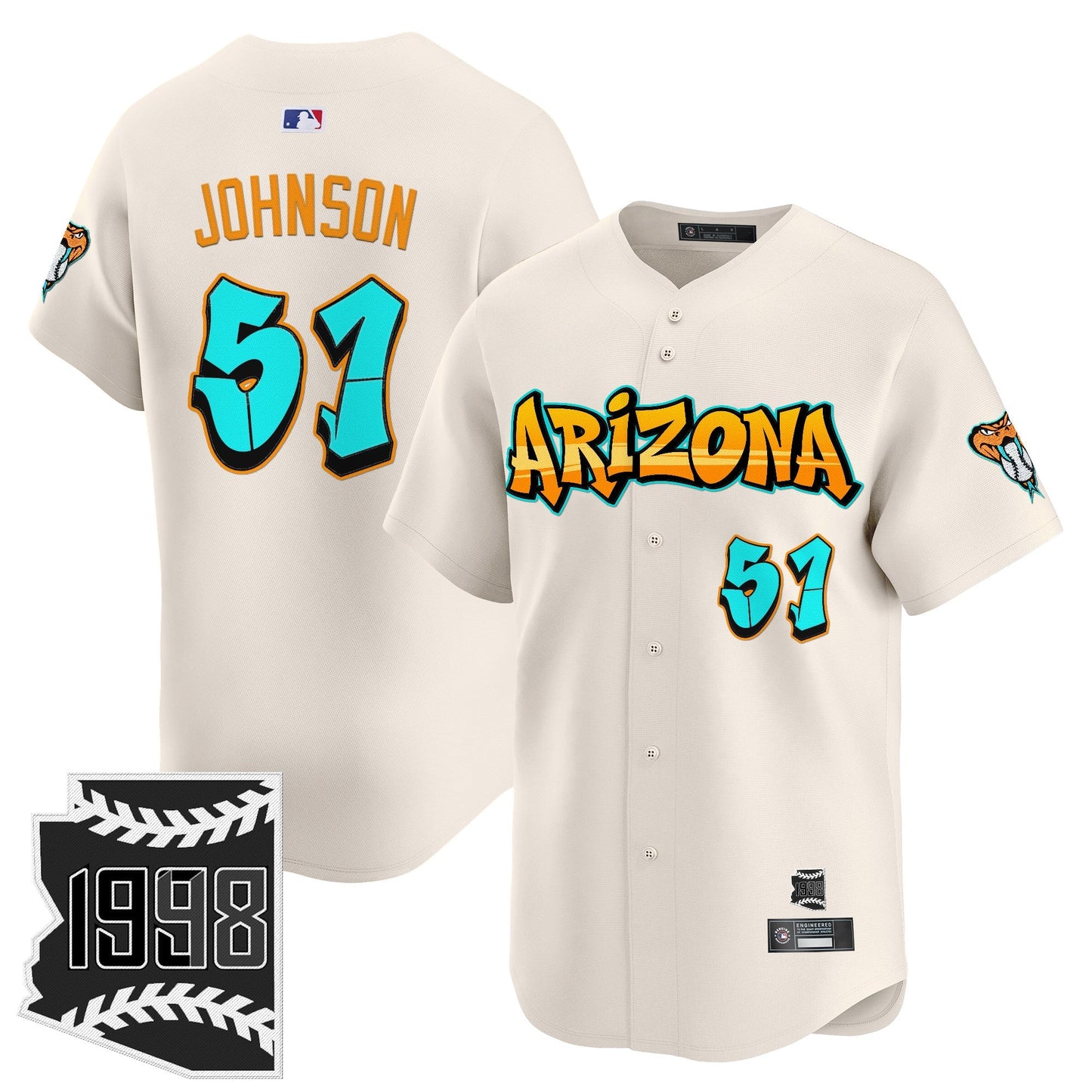 Men's Arizona Diamondbacks 'Graffiti Desert Ink Edition' Vapor Premier Limited Jersey - All Stitched