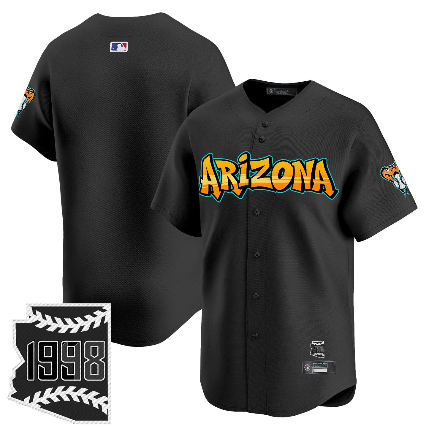 Men's Arizona Diamondbacks 'Graffiti Desert Ink Edition' Vapor Premier Limited Jersey - All Stitched