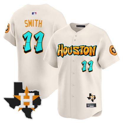 Men's Houston Astros 'Graffiti H-Town Edition' Vapor Premier Limited Jersey - All Stitched