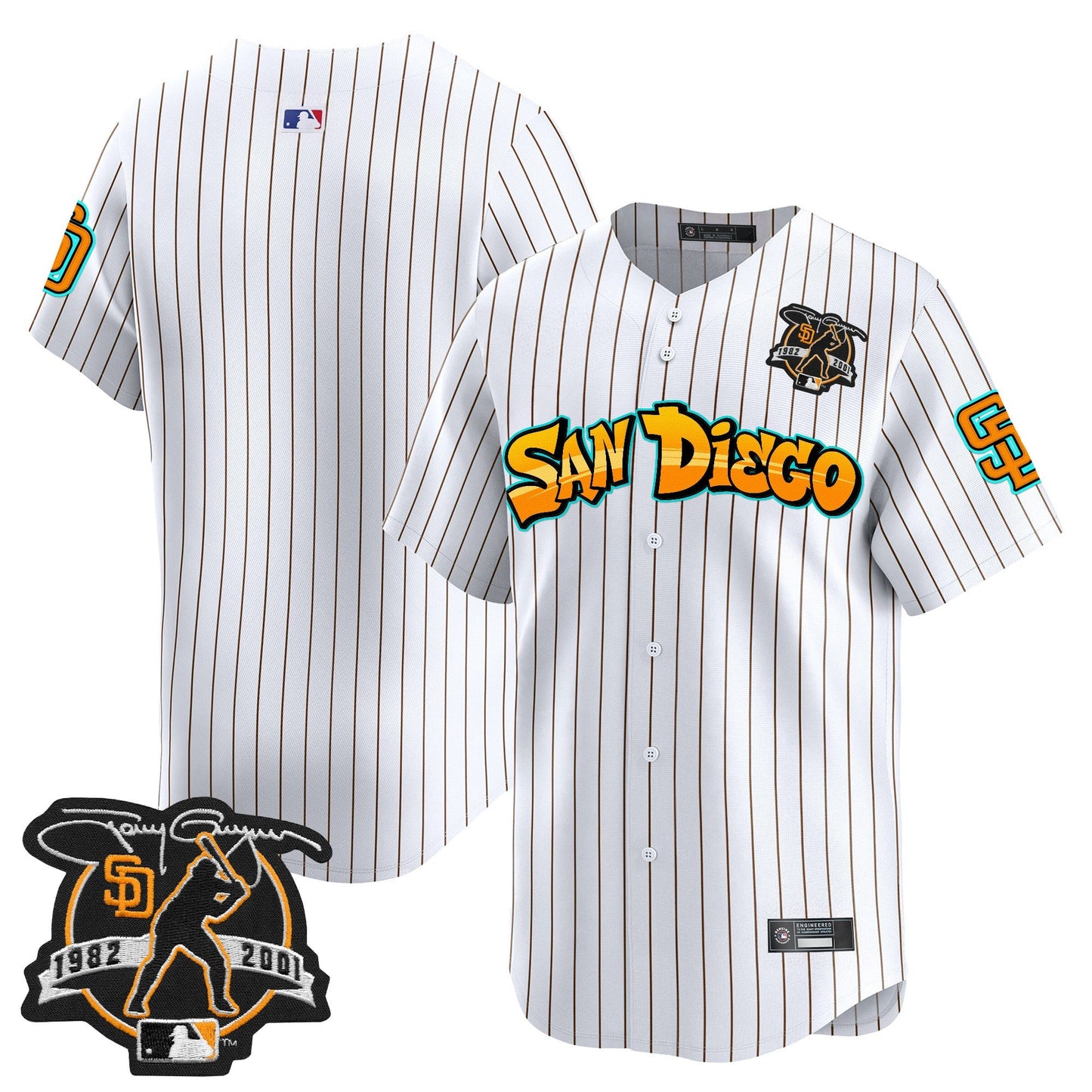 Men's San Diego Padres 'Graffiti Barrio Edition' Vapor Premier Limited Jersey - All Stitched
