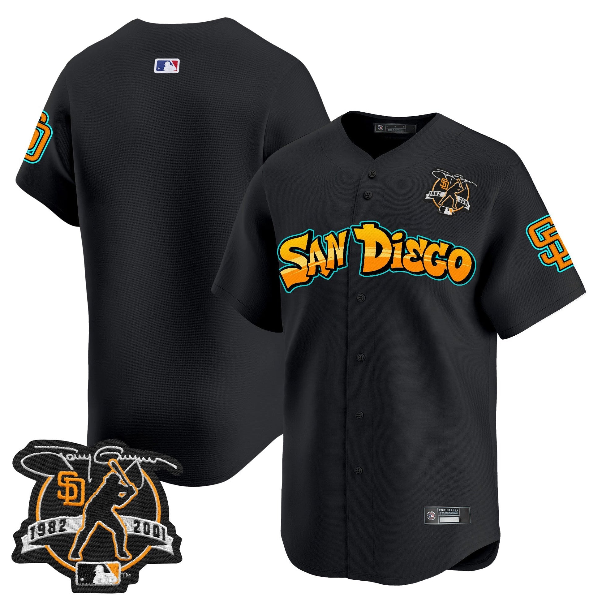 Men's San Diego Padres 'Graffiti Barrio Edition' Vapor Premier Limited Jersey - All Stitched