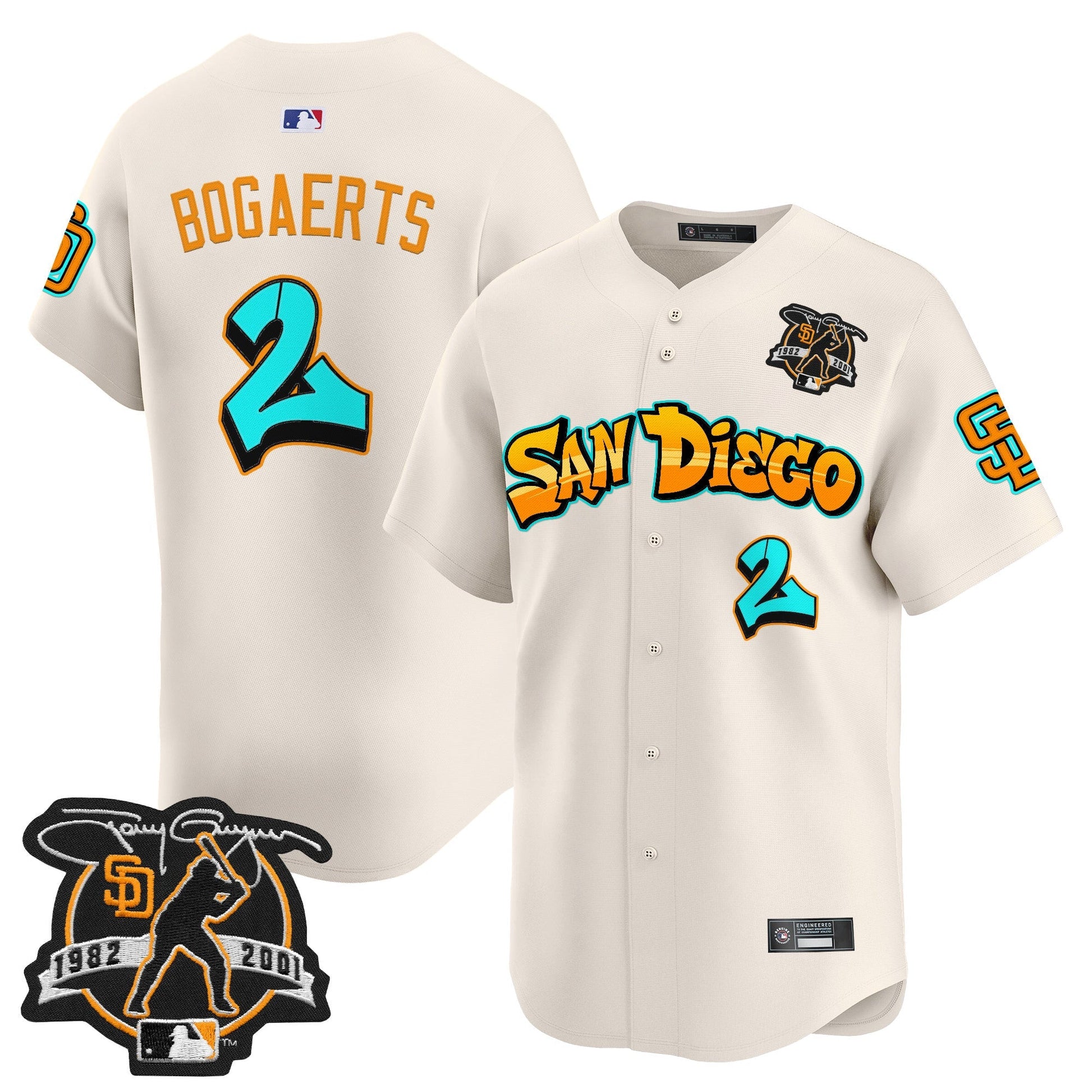 Men's San Diego Padres 'Graffiti Barrio Edition' Vapor Premier Limited Jersey - All Stitched