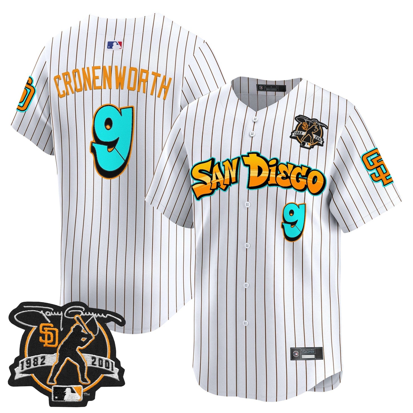 Men's San Diego Padres 'Graffiti Barrio Edition' Vapor Premier Limited Jersey - All Stitched