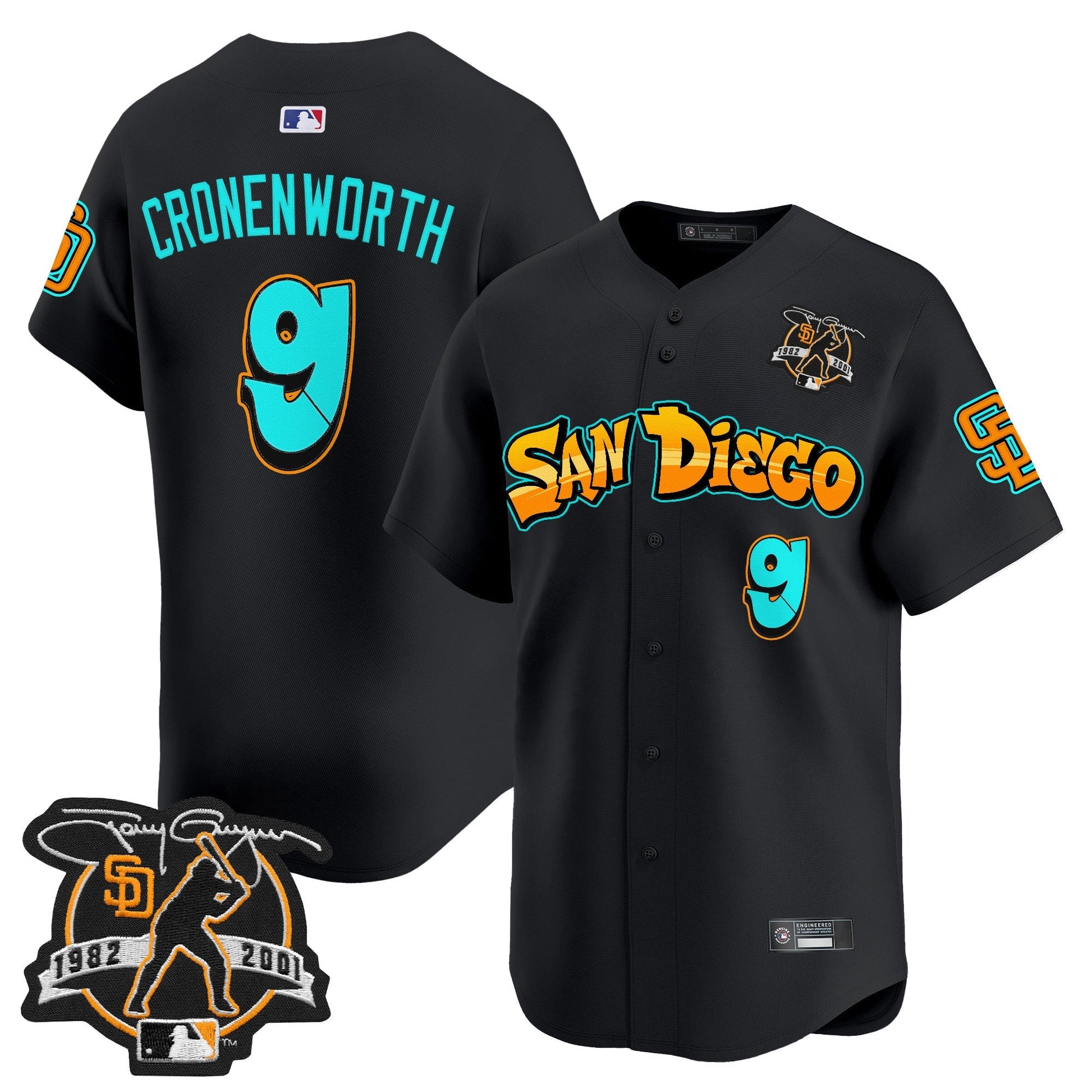 Men's San Diego Padres 'Graffiti Barrio Edition' Vapor Premier Limited Jersey - All Stitched