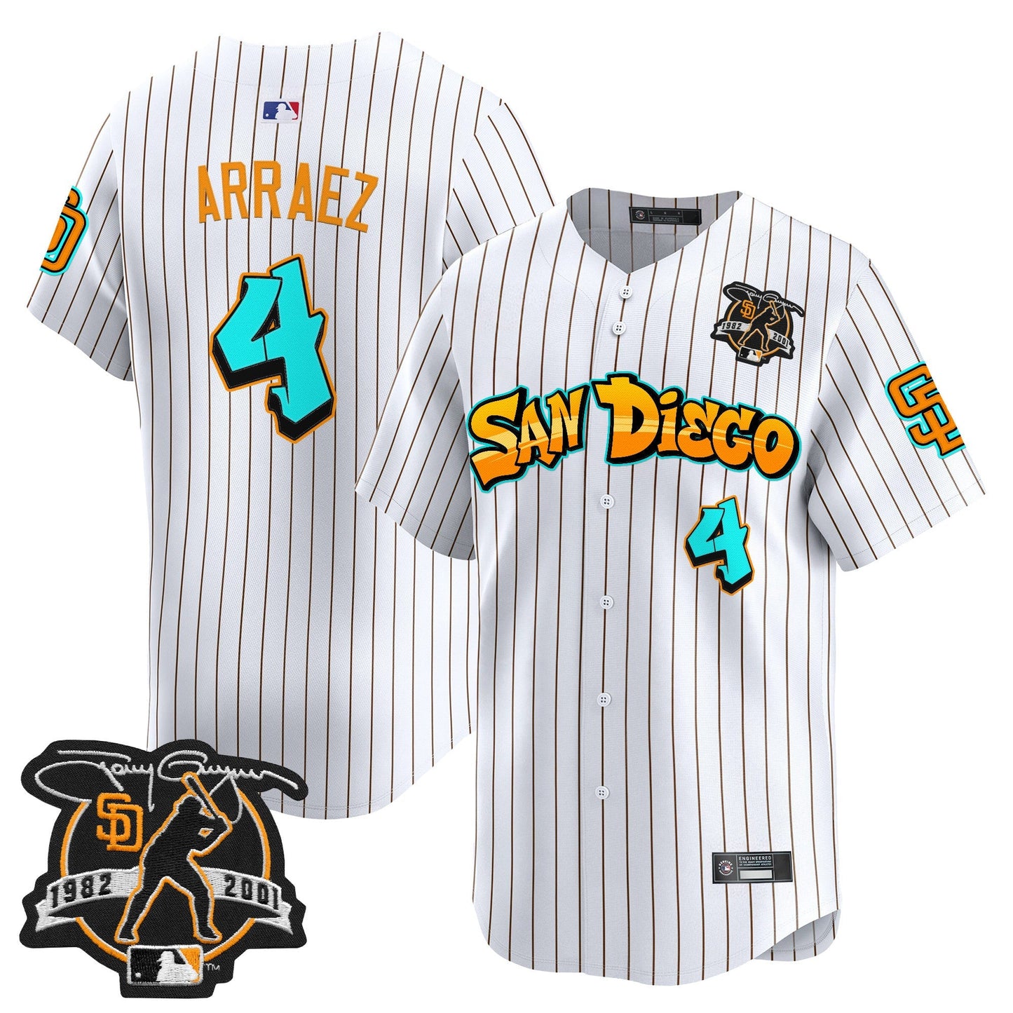 Men's San Diego Padres 'Graffiti Barrio Edition' Vapor Premier Limited Jersey - All Stitched
