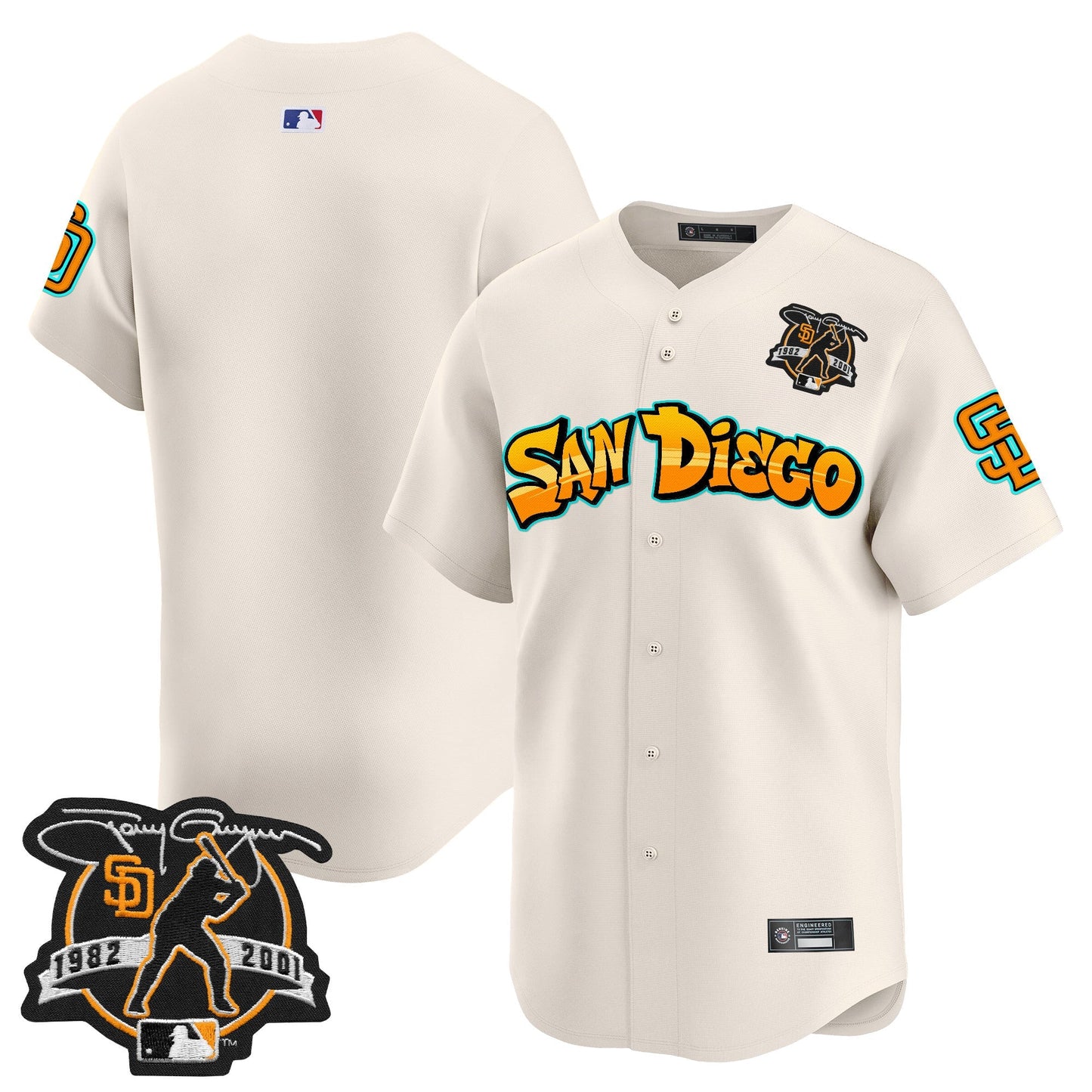 Men's San Diego Padres 'Graffiti Barrio Edition' Vapor Premier Limited Jersey - All Stitched