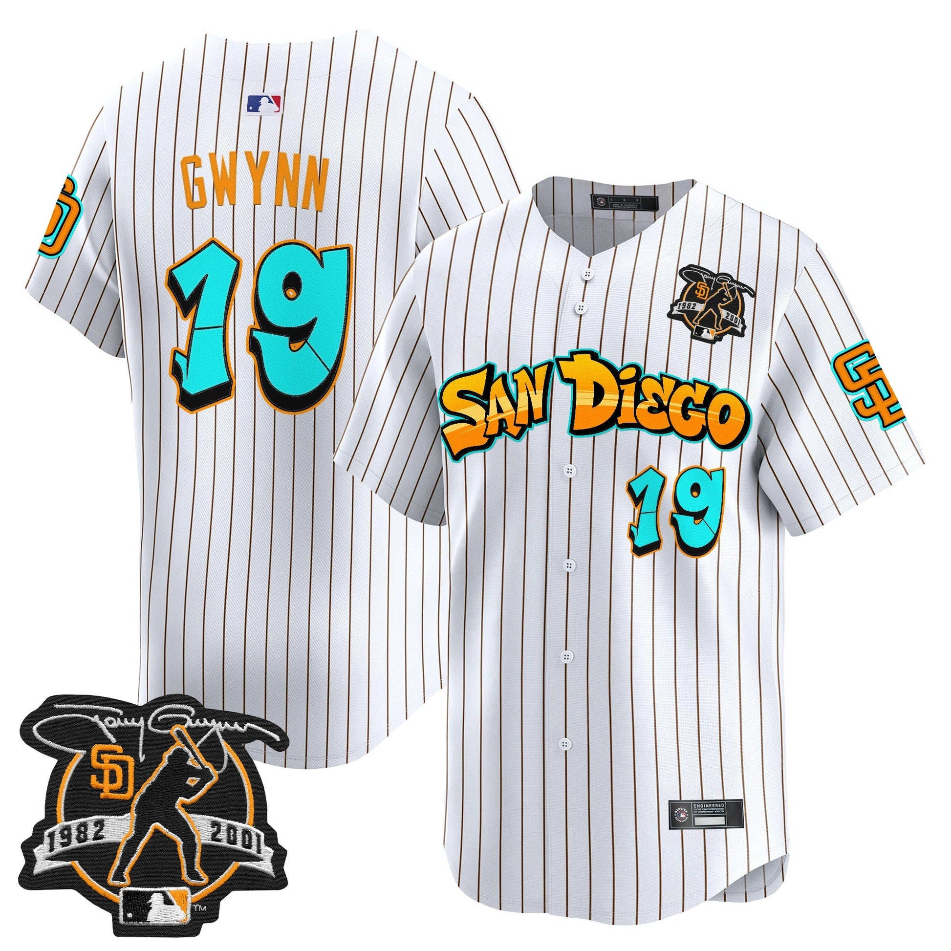 Men's San Diego Padres 'Graffiti Barrio Edition' Vapor Premier Limited Jersey - All Stitched