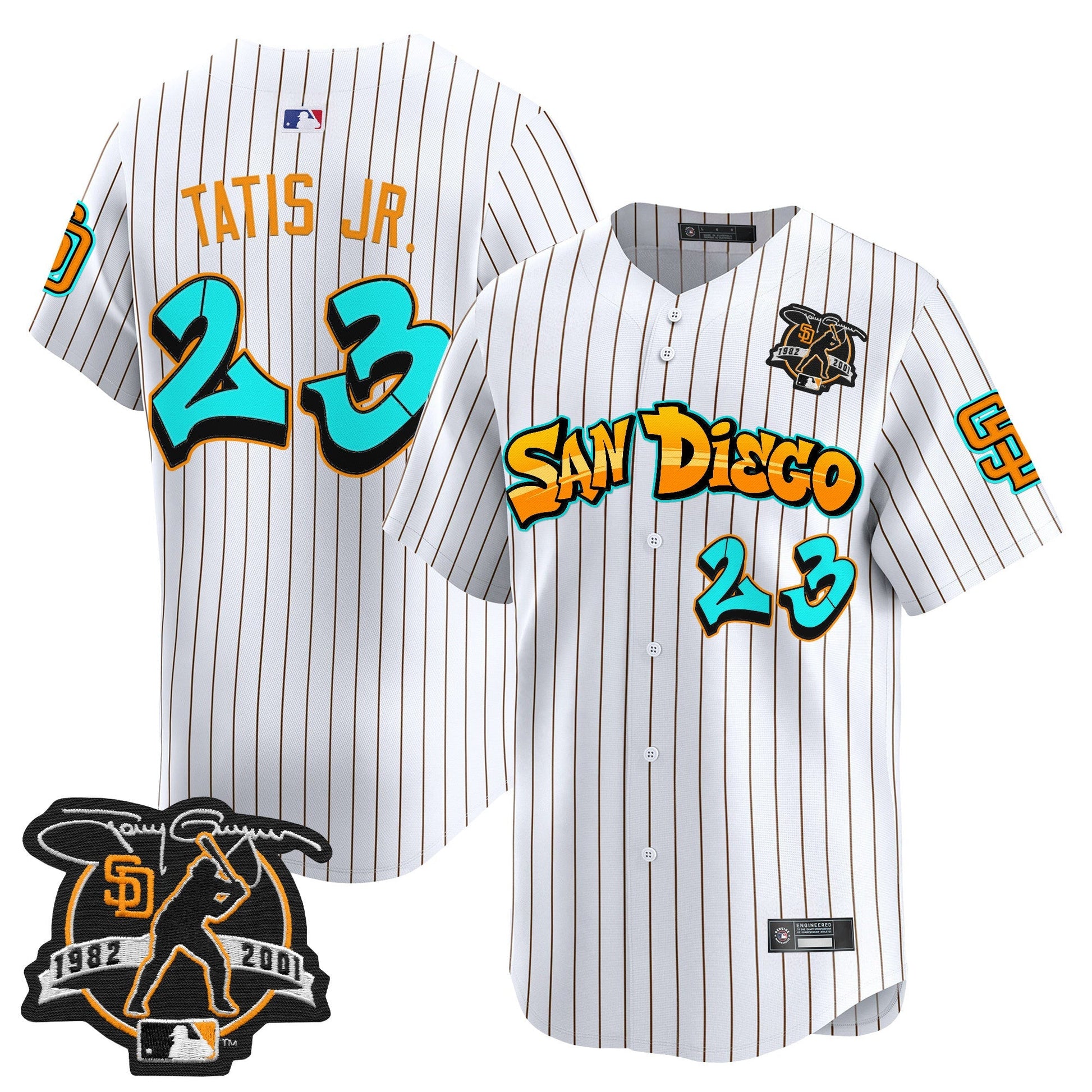 Men's San Diego Padres 'Graffiti Barrio Edition' Vapor Premier Limited Jersey - All Stitched
