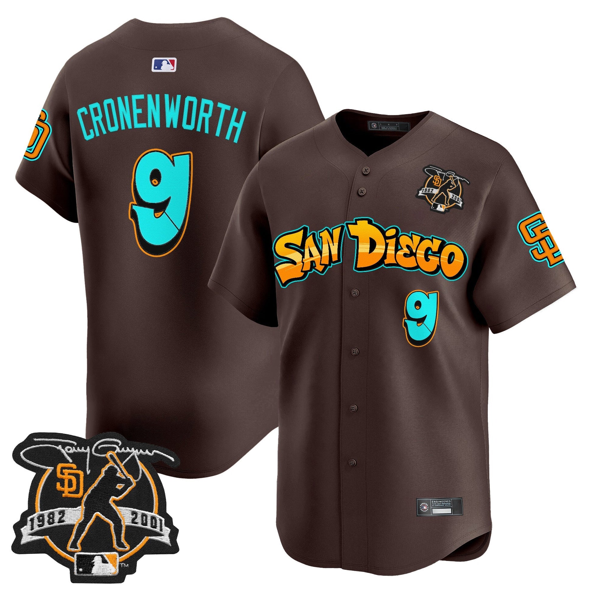Men's San Diego Padres 'Graffiti Barrio Edition' Vapor Premier Limited Jersey - All Stitched