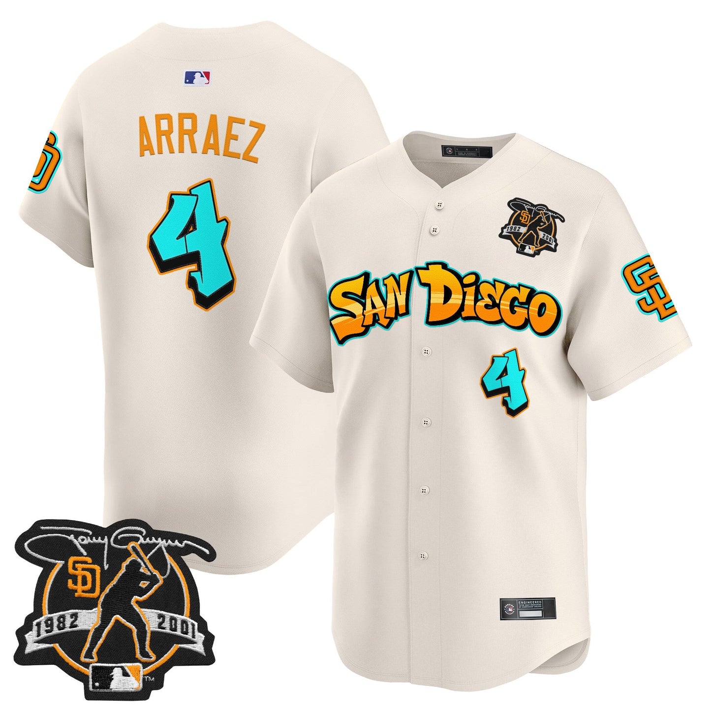 Men's San Diego Padres 'Graffiti Barrio Edition' Vapor Premier Limited Jersey - All Stitched