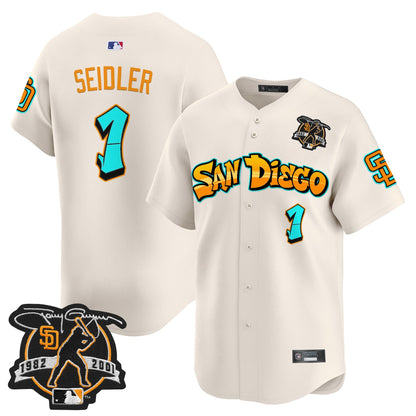 Men's San Diego Padres 'Graffiti Barrio Edition' Vapor Premier Limited Jersey - All Stitched