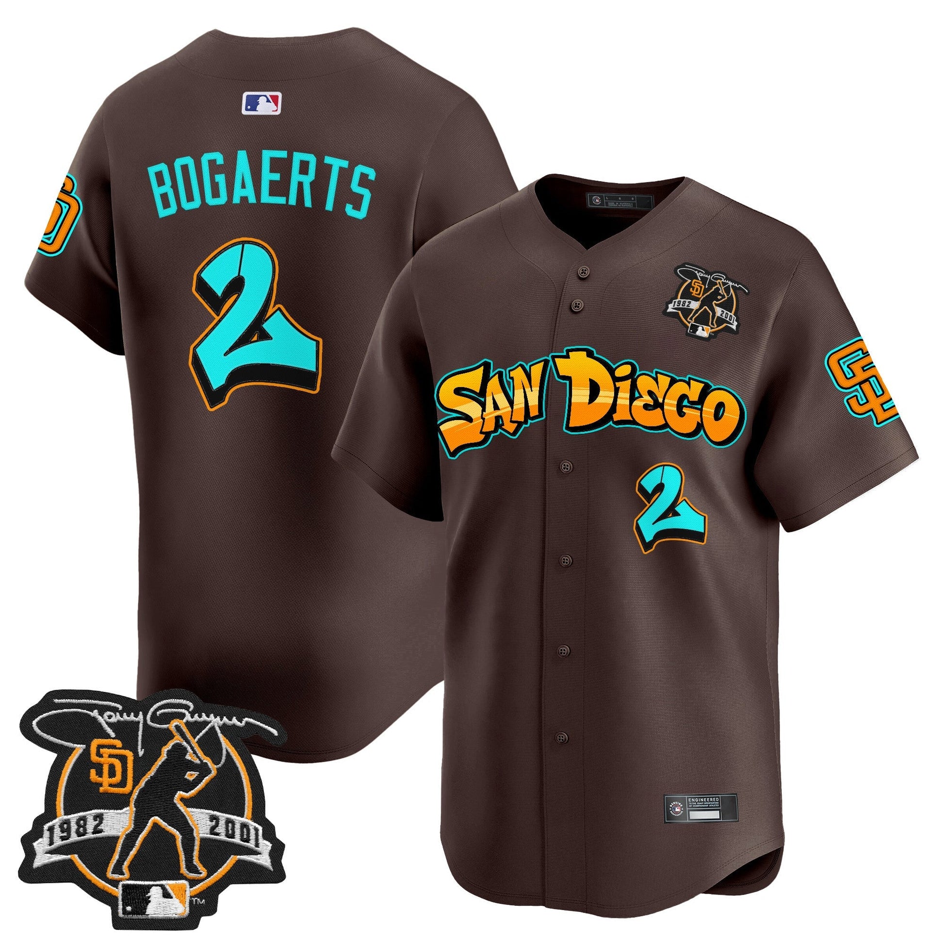 Men's San Diego Padres 'Graffiti Barrio Edition' Vapor Premier Limited Jersey - All Stitched