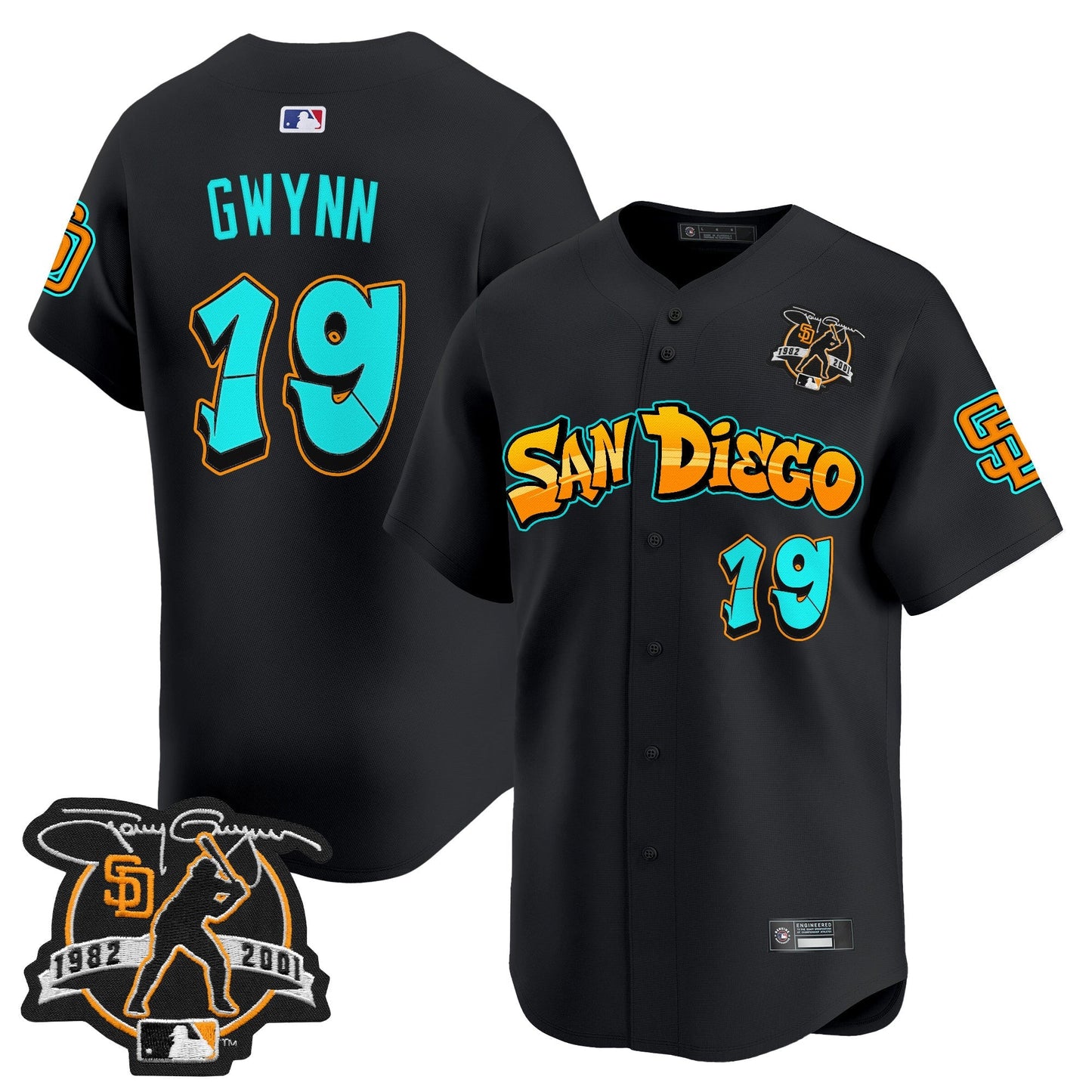Men's San Diego Padres 'Graffiti Barrio Edition' Vapor Premier Limited Jersey - All Stitched