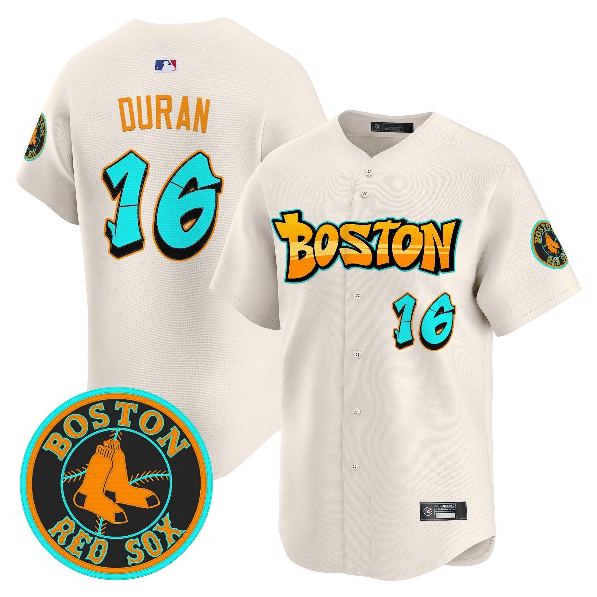 Men's Boston Red Sox 'Graffiti Streetstyle Edition' Vapor Premier Limited Jersey - All Stitched