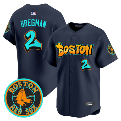 Men's Boston Red Sox 'Graffiti Streetstyle Edition' Vapor Premier Limited Jersey - All Stitched
