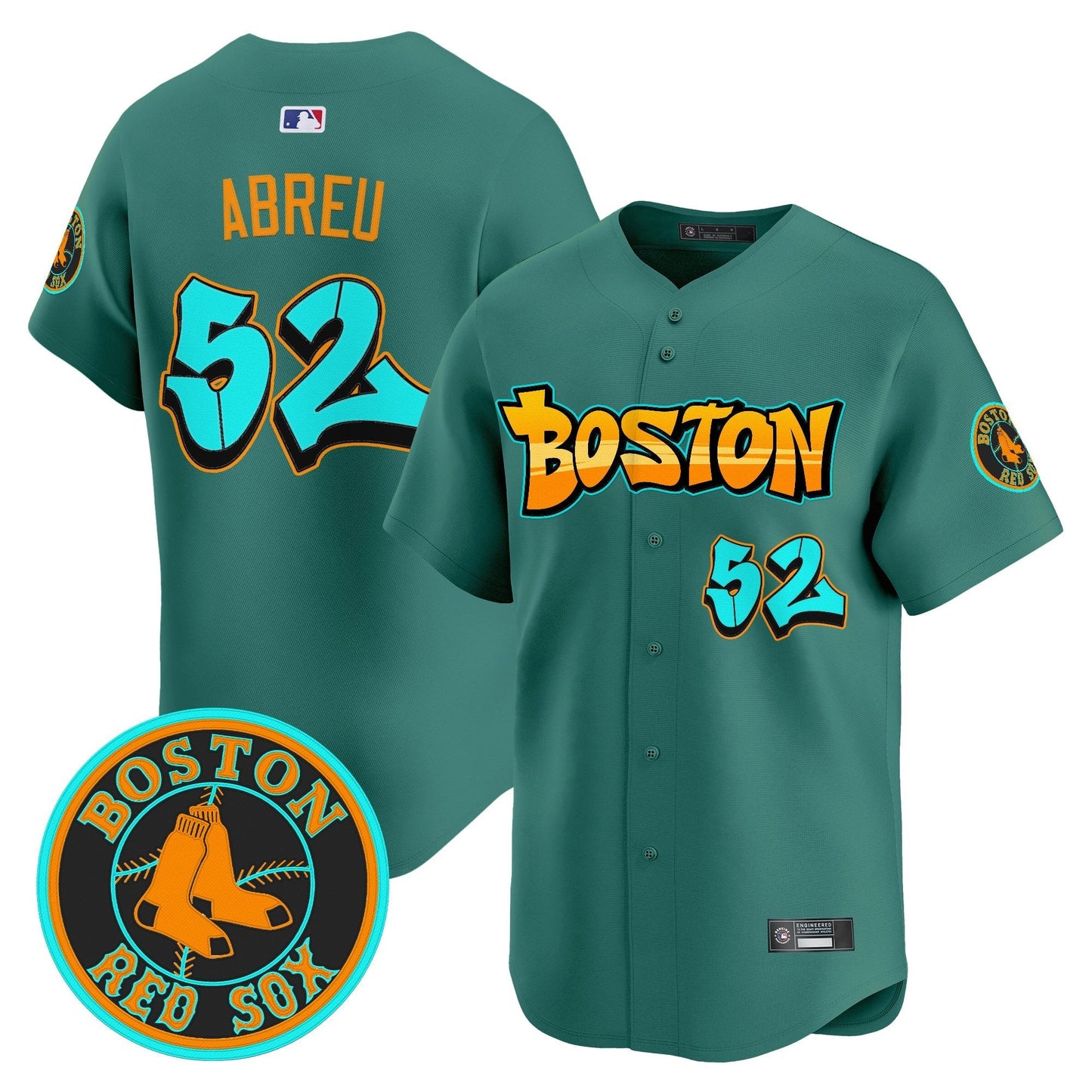 Men's Boston Red Sox 'Graffiti Streetstyle Edition' Vapor Premier Limited Jersey - All Stitched
