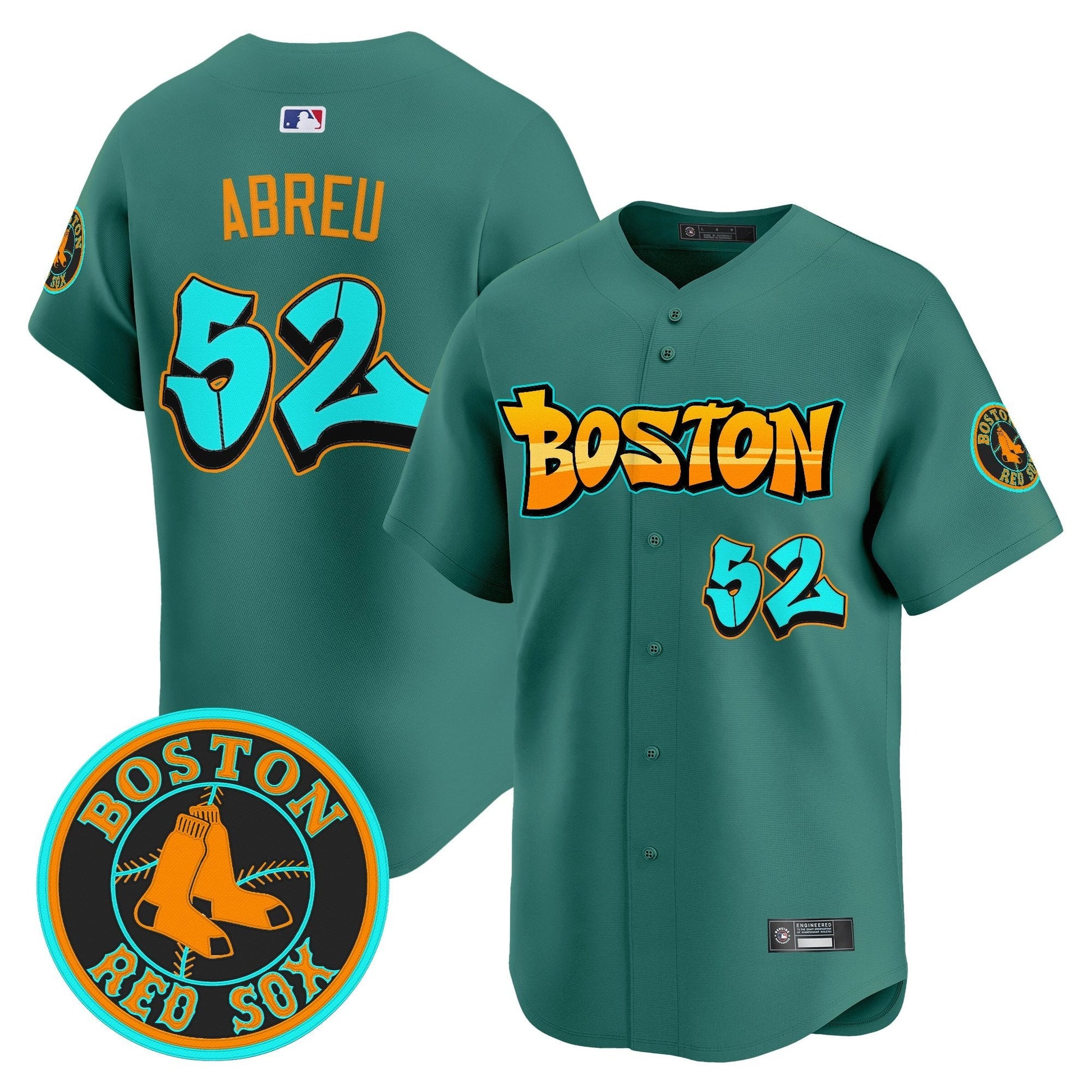 Men's Boston Red Sox 'Graffiti Streetstyle Edition' Vapor Premier Limited Jersey - All Stitched